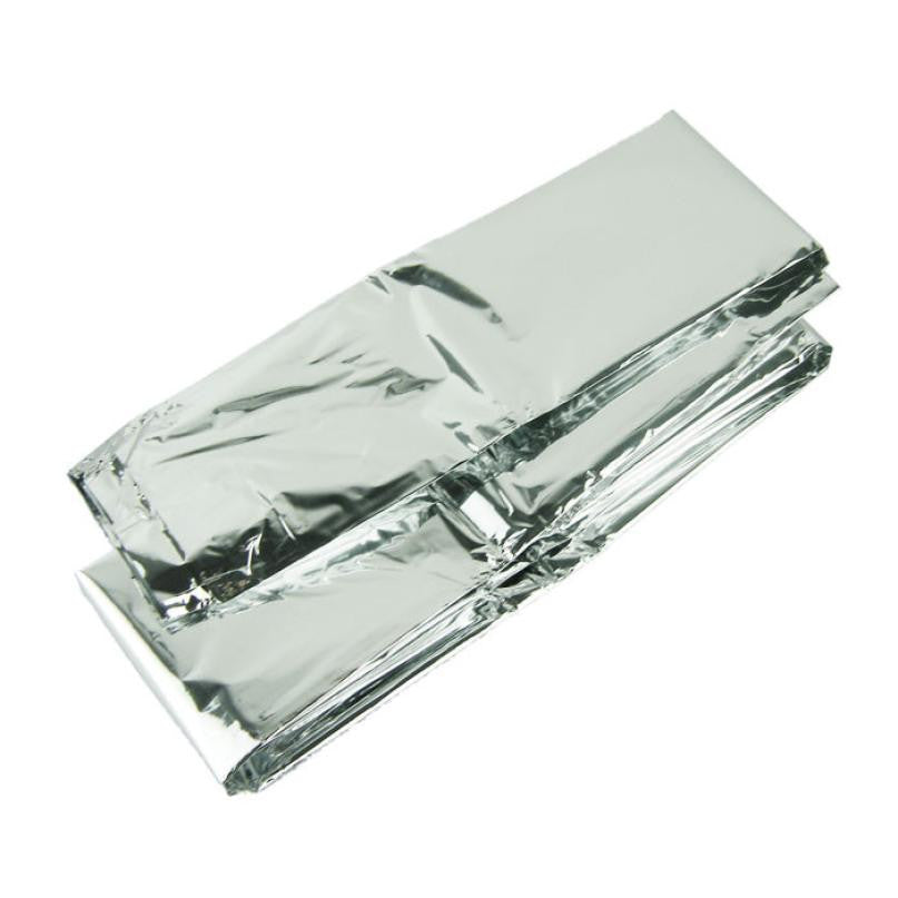 210*130CM Outdoor Life-saving Military Emergency Blanket Survival Rescue Insulation Curtain Blanket Silver#XTJ